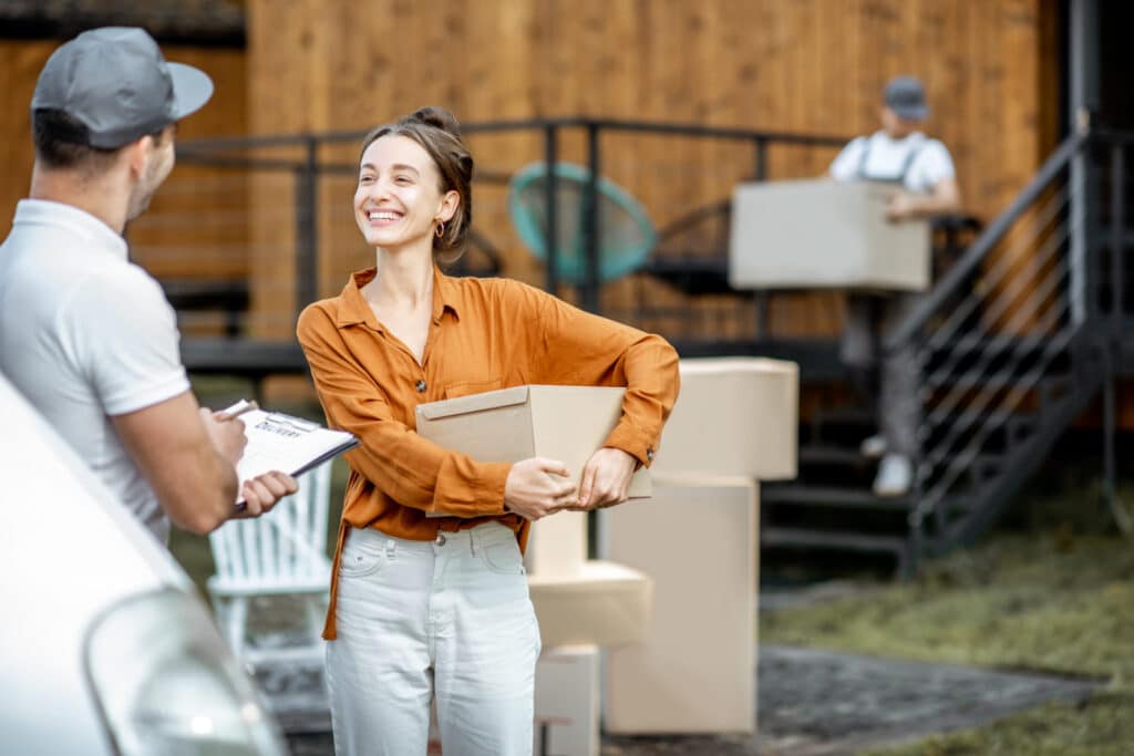 Customer booking furniture moving and shifting service